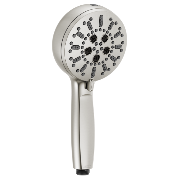 7-Setting Wall Mount Hand Shower with Cleaning Spray in Lumicoat