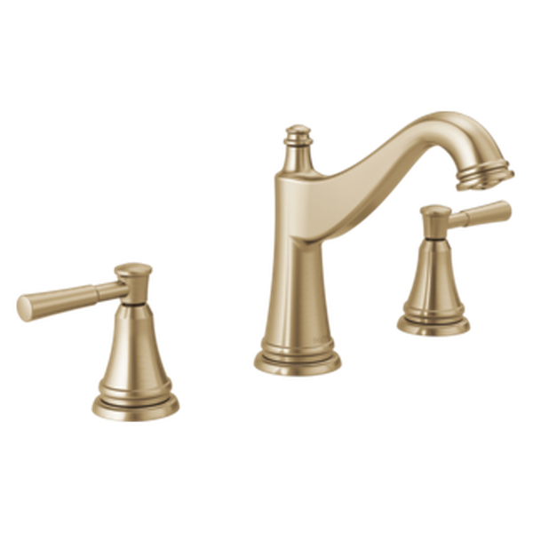 Delta Mylan Two Handle Widespread Bathroom Faucet - Champagne Bronze