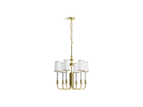 KOHLER Tresdoux 6-Light Gunmetal Chandelier