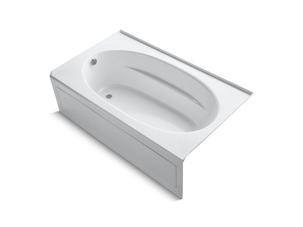 Kohler Underscore Rectangular Alcove Tub with Left Hand Drain Bath