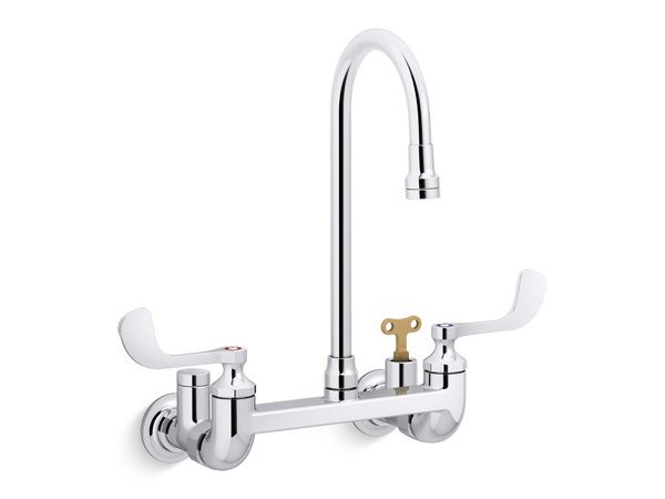 Triton Wall-Mount Bathroom Faucet - Lever Handles - Oil Rubbed Bronze