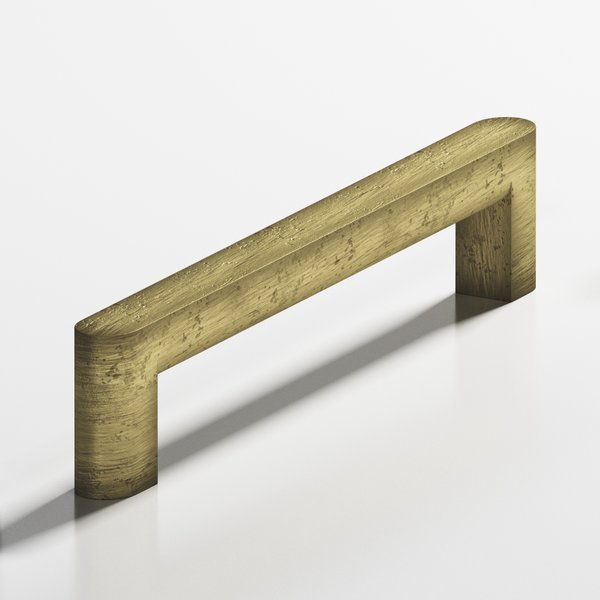 8 in. Center-to-Center Door Pull in Satin Brass