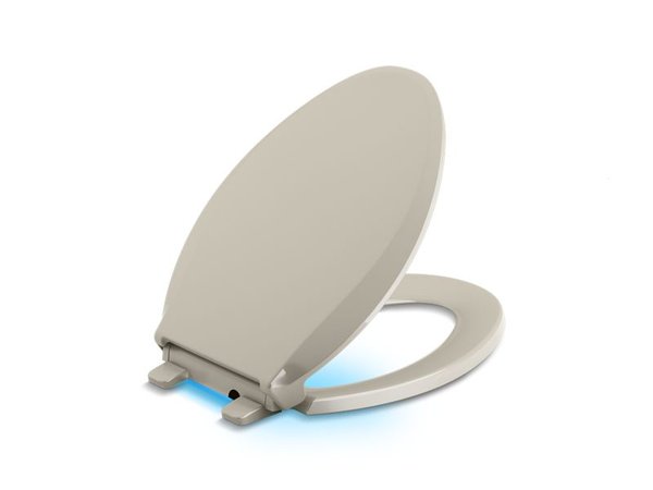 Kohler Transitions Nightlight Readylatch Quiet-Close Elongated Toilet Seat