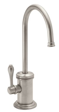 Brizo Litze Instant Hot Faucet With Arc Spout And Knurled Handle - Polished  Nickel