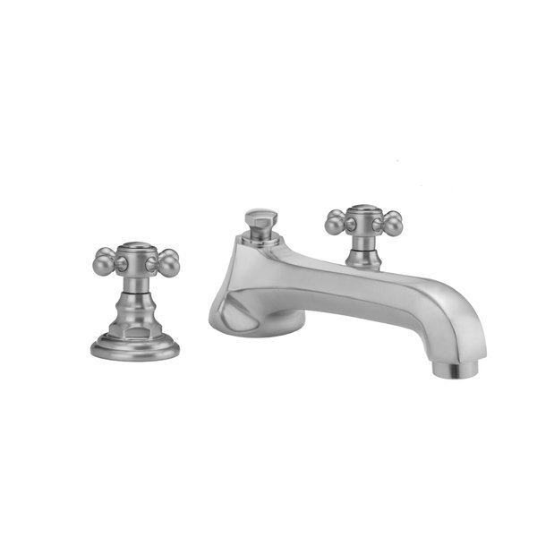 Jaclo Westfield Roman Tub Set With Low Spout And Ball Cross
