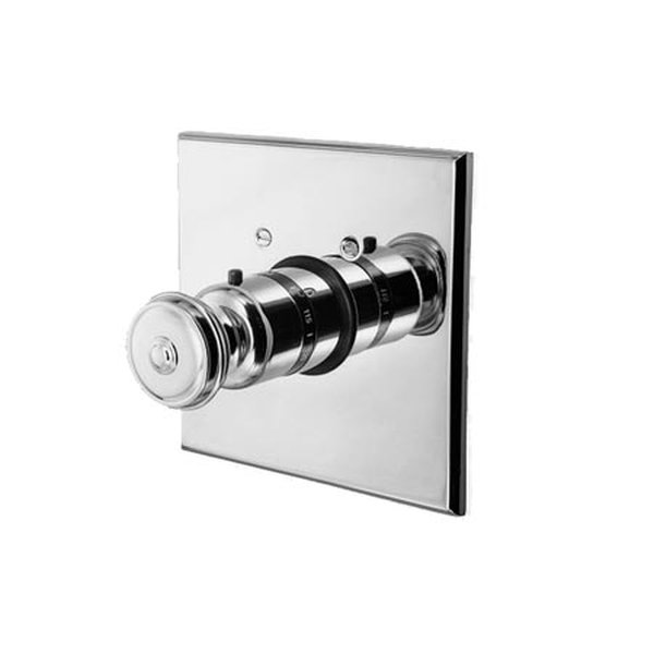 Brasstech Annabella 3/4 Square Thermostatic Trim Plate With Handle -  Forever Brass