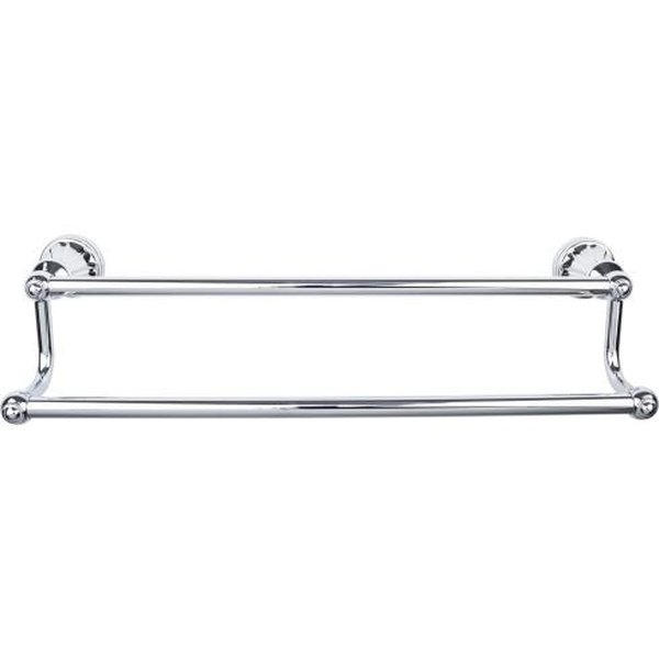 Top Knobs Hudson Hudson Bath 18 Double Towel Bar - Polished Chrome