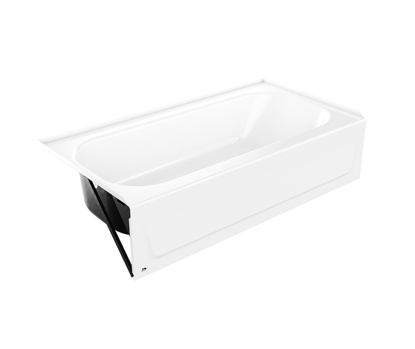 Aloha Plus 60 in. x 32 in. Soaking Bathtub With Right Drain in White