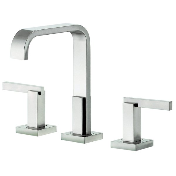 Gerber Sirius Trim Line Two Handle Widespread Lavatory Faucet With Metal  Touch Down Drain 1.2Gpm - Brushed Nickel